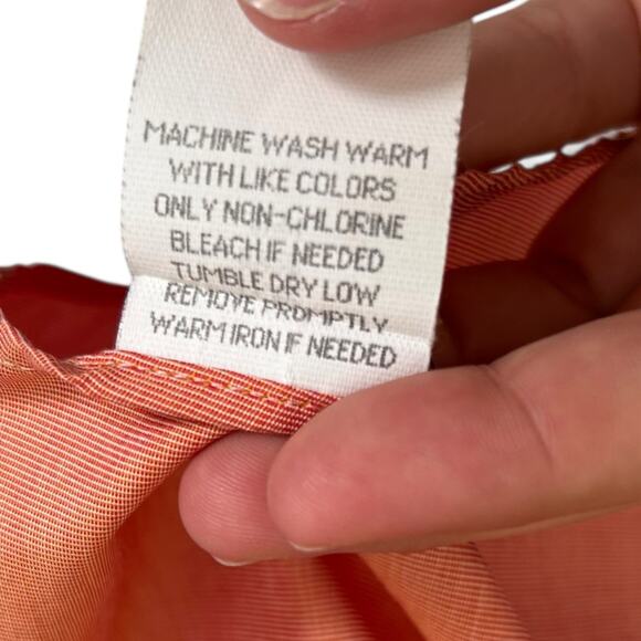 Vintage LL Bean Cotton Salmon Button Down Shirt Mens 15-35 - Picture 7 of 16